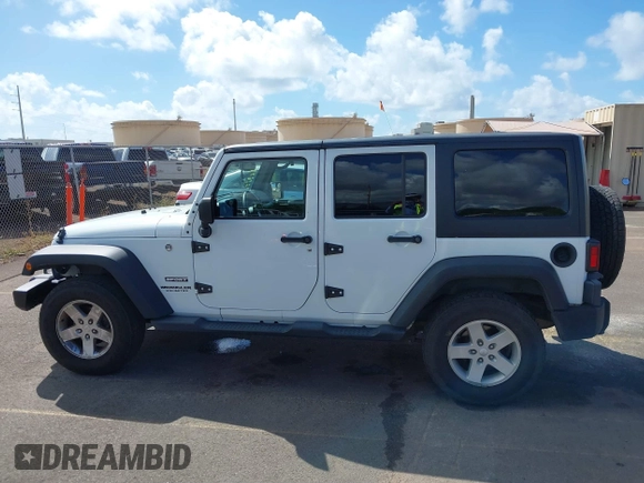 2016 Jeep Wrangler Unlimited Sport with VIN 1C4BJWDGXGL238558, listed as a IAAI auction lot 41670076 with 81,816 mi miles and . Bid and sale history available at DreamBid. Image 14.