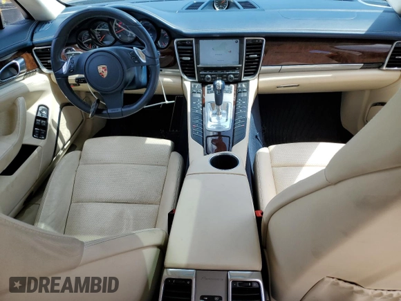 2010 Porsche Panamera Turbo with VIN WP0AC2A70AL090897, listed as a Copart auction lot 60986335 with 120,334 mi miles and Salvage title. Bid and sale history available at DreamBid. Image 8.
