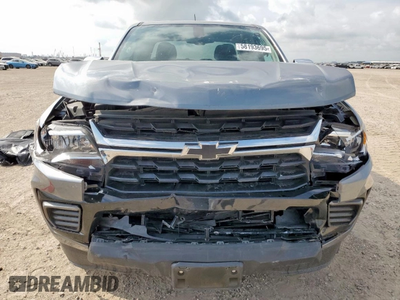 2022 Chevrolet Colorado 2WD LT with VIN 1GCGSCEN1N1222921, listed as a Copart auction lot 58193695 with 53,422 mi miles and Salvage title. Bid and sale history available at DreamBid. Image 5.