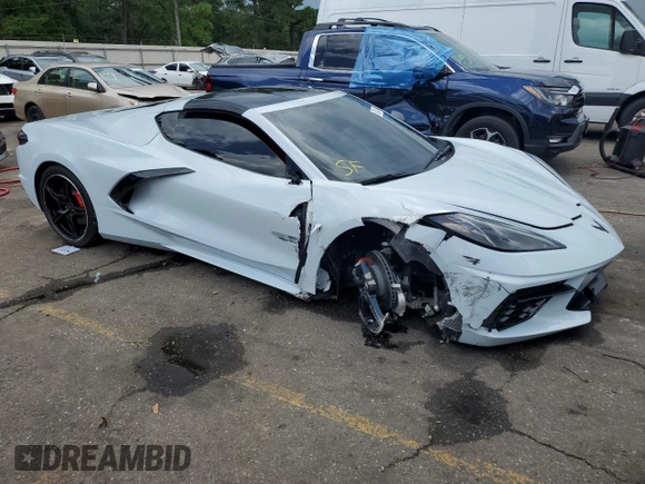 2021 Chevrolet Corvette 2LT with VIN 1G1YB2D43M5112704, listed as a Copart auction lot 61241414 with 23,159 mi miles and Salvage Title. Bid and sale history available at carsss.com. Image 4.