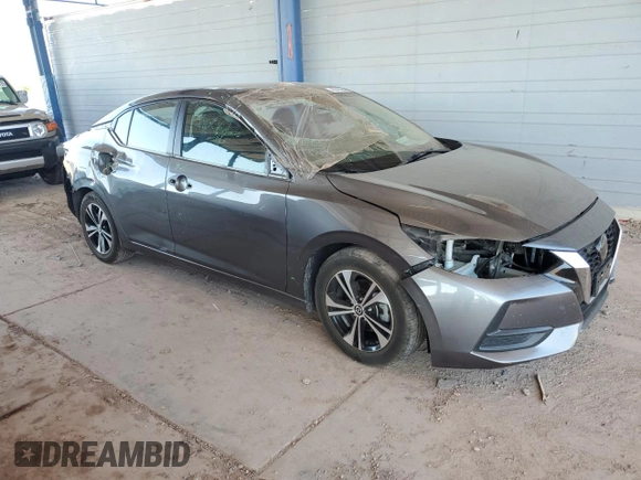 2021 Nissan Sentra SV with VIN 3N1AB8CVXMY297359, listed as a Copart auction lot 62786845 with 62,854 mi miles and Salvage title. Bid and sale history available at DreamBid. Image 4.