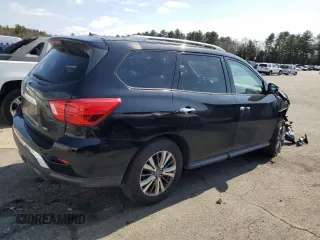 2018 Nissan Pathfinder S z VIN 5N1DR2MM6JC620539, wystawiony jako Copart lot #48370295 z przebiegiem 91 047 mil mil oraz Szkoda całkowita • Salvage title. Historia ofert i sprzedaży dostępna na DreamBid. Obrazek 3.