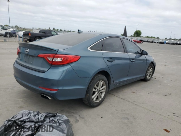 2015 Hyundai Sonata 2.4L SE with VIN 5NPE24AF8FH038856, listed as a Copart auction lot 54543965 with 206,522 mi miles and Salvage Title. Bid and sale history available at carsss.com. Image 3.