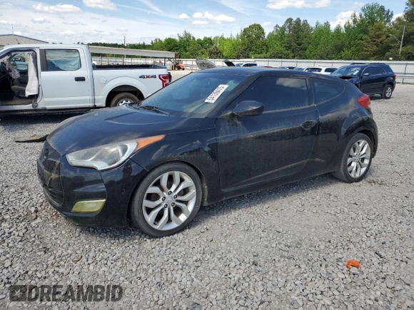 2012 Hyundai Veloster w/Black Int with VIN KMHTC6AD4CU061160, listed as a Copart auction lot 54139415 with 124,468 mi miles and Clean title. Bid and sale history available at DreamBid. Image 1.