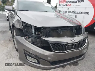 2015 Kia Optima LX with VIN 5XXGM4A75FG507392, listed as a IAAI auction lot 41889228 with 133,460 mi miles. Bid and sale history available at carsss.com. Image 6.