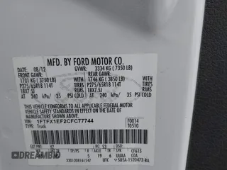 2012 Ford F-150 XL with VIN 1FTFX1EF2CFC77744, listed as a IAAI auction lot 41565431 with 200,701 mi miles. Bid and sale history available at carsss.com. Image 9.