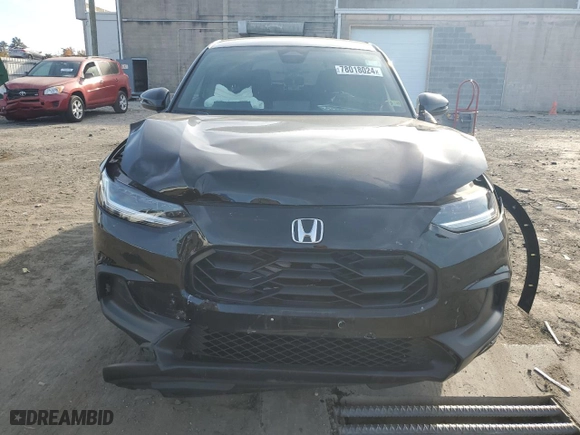 2023 Honda HR-V Sport with VIN 3CZRZ1H50PM743312, listed as a Copart auction lot 78018024 with 33,969 mi miles and Salvage Title. Bid and sale history available at carsss.com. Image 5.