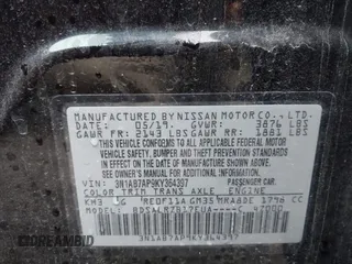 2019 Nissan Sentra SR with VIN 3N1AB7AP9KY364397, listed as a IAAI auction lot 41908919 with 61,815 mi miles and . Bid and sale history available at DreamBid. Image 9.