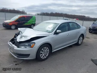 2013 Volkswagen Passat S w/Appearance with VIN 1VWAH7A33DC143251, listed as a IAAI auction lot 41816391 with 107,835 mi miles. Bid and sale history available at carsss.com. Image 17.