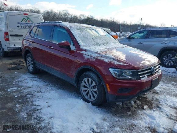 2019 Volkswagen Tiguan S with VIN 3VV1B7AX6KM075645, listed as a IAAI auction lot 41271492 with 73,663 mi miles. Bid and sale history available at carsss.com. Image 1.