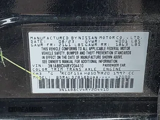 2024 Nissan Sentra SV with VIN 3N1AB8CV4RY204410, listed as a IAAI auction lot 42216000 with 33,893 mi miles and . Bid and sale history available at DreamBid. Image 9.