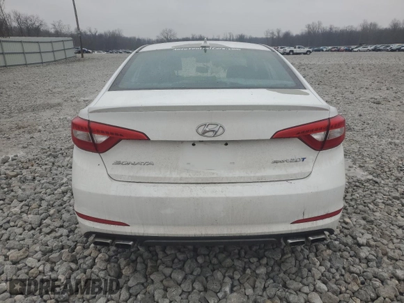 2015 Hyundai Sonata Sport z VIN 5NPE34AB0FH053345, wystawiony jako Copart lot #45194645 z przebiegiem Nie podano mil oraz Szkoda całkowita • Salvage title. Historia ofert i sprzedaży dostępna na DreamBid. Obrazek 6.