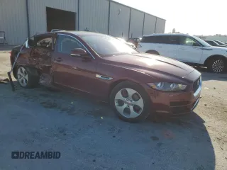 2017 Jaguar XE 25t with VIN SAJAR4BG9HA972716, listed as a Copart auction lot 53547115 with 54,252 mi miles and Salvage Title. Bid and sale history available at DreamBid. Image 4.