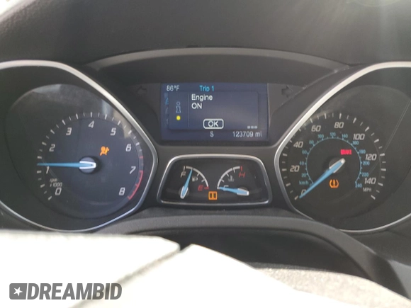 2014 Ford Focus SE with VIN 1FADP3K26EL293900, listed as a Copart auction lot 52888495 with 123,709 mi miles and Salvage Title. Bid and sale history available at carsss.com. Image 9.