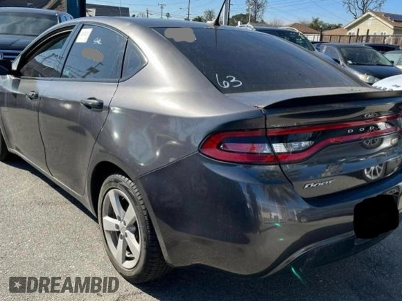 2016 Dodge Dart SXT with VIN 1C3CDFBB8GD652956, listed as a Copart auction lot 45603165 with 73,105 mi miles and Clean Title. Bid and sale history available at carsss.com. Image 3.
