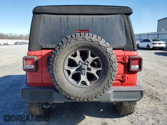 2023 Jeep Wrangler Sport S with VIN 1C4HJXDG2PW681026, listed as a Copart auction lot 46179805 with 13,133 mi miles and Salvage Title. Bid and sale history available at DreamBid. Image 6.