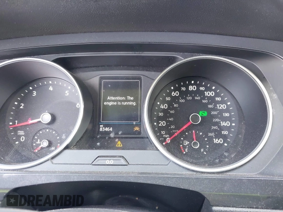 2020 Volkswagen Tiguan SE with VIN 3VV2B7AX5LM091857, listed as a IAAI auction lot 41922727 with 83,464 mi miles and . Bid and sale history available at DreamBid. Image 7.