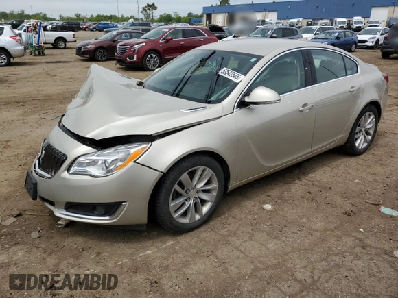2016 Buick Regal z VIN 2G4GK5EX5G9132131, wystawiony jako Copart lot #58542545 z przebiegiem 111 717 mil mil oraz Czysty tytuł • Clean title. Historia ofert i sprzedaży dostępna na DreamBid. Obrazek 1.