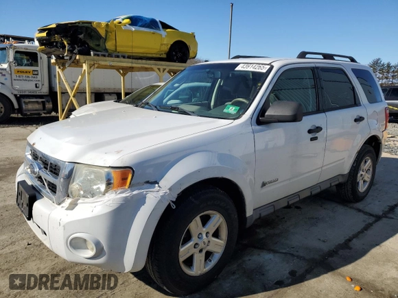 2010 Ford Escape Hybrid z VIN 1FMCU5K36AKD07129, wystawiony jako Copart lot #43914265 z przebiegiem 198 624 mil mil oraz Czysty tytuł • Clean title. Historia ofert i sprzedaży dostępna na DreamBid. Obrazek 1.