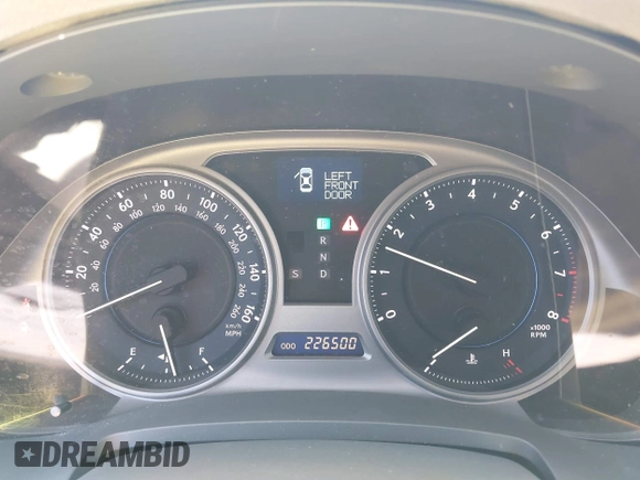 2010 Lexus IS 250 with VIN JTHBF5C22A5125439, listed as a IAAI auction lot 42346132 with 226,500 mi miles and . Bid and sale history available at DreamBid. Image 7.