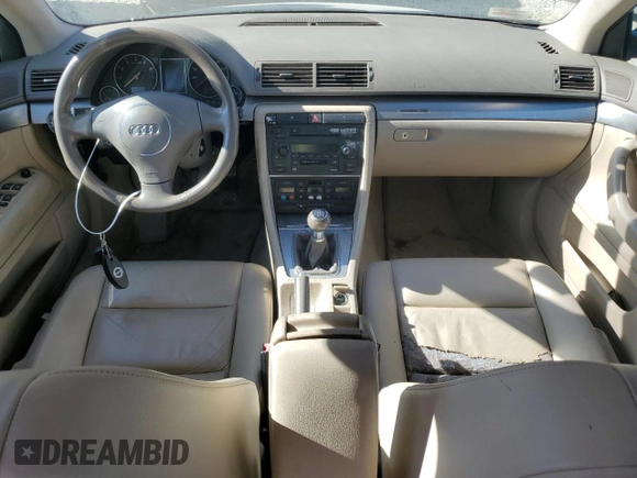 2004 Audi A4 1.8T with VIN WAULC68E84A080488, listed as a Copart auction lot 76735874 with 0 mi miles and Salvage Title. Bid and sale history available at carsss.com. Image 8.