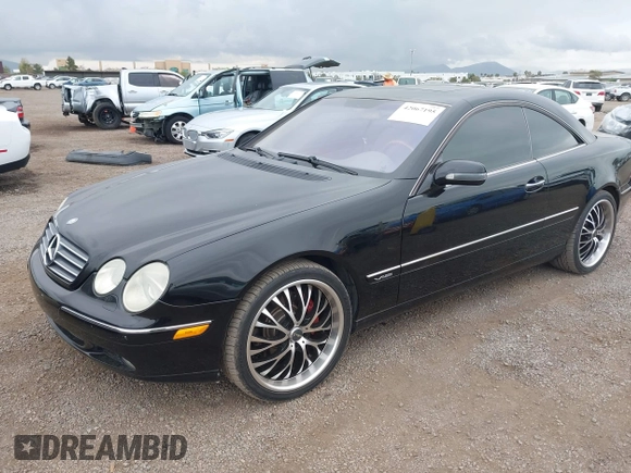 2002 Mercedes-Benz CL with VIN WDBPJ78J52A025991, listed as a IAAI auction lot 42067195 with 47,883 mi miles. Bid and sale history available at carsss.com. Image 2.