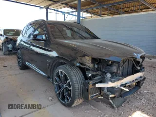 2020 BMW X3 M Competition with VIN 5YMTS0C0XL9B25357, listed as a Copart auction lot 62600425 with 48,810 mi miles and Salvage title. Bid and sale history available at DreamBid. Image 4.