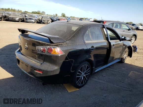 2017 Mitsubishi Lancer ES with VIN JA32V2FW7HU002266, listed as a Copart auction lot 73500354 with 87,114 mi miles and Salvage Title. Bid and sale history available at carsss.com. Image 3.