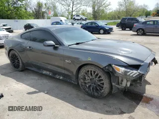 2016 Ford Mustang GT with VIN 1FA6P8CF8G5321372, listed as a Copart auction lot 54230525 with 49,033 mi miles and Salvage title. Bid and sale history available at DreamBid. Image 4.