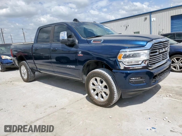 2023 Ram 2500 Laramie with VIN 3C6UR5FL8PG614782, listed as a Copart auction lot 50772975 with 23,764 mi miles and Salvage Title. Bid and sale history available at carsss.com. Image 4.