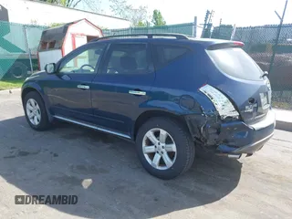 2007 Nissan Murano SL with VIN JN8AZ08W27W655484, listed as a IAAI auction lot 42160461 with 179,476 mi miles and . Bid and sale history available at DreamBid. Image 3.