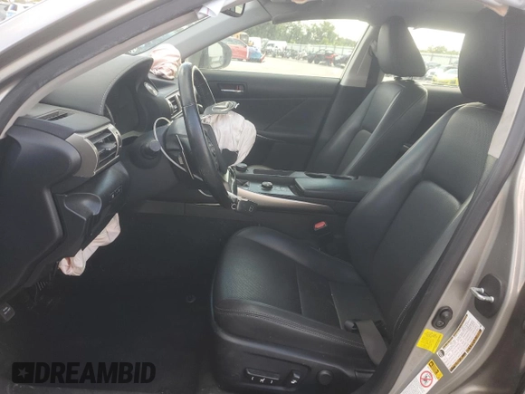 2016 Lexus IS 200t with VIN JTHBA1D28G5026283, listed as a Copart auction lot 62036865 with 69,638 mi miles and Salvage title. Bid and sale history available at DreamBid. Image 7.