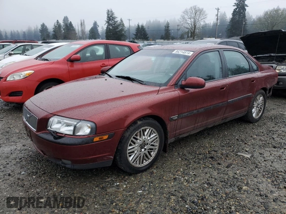 2000 Volvo S80 with VIN YV1TS90D3Y1131597, listed as a Copart auction lot 86214874 with 142,813 mi miles and Salvage Title. Bid and sale history available at carsss.com. Image 1.