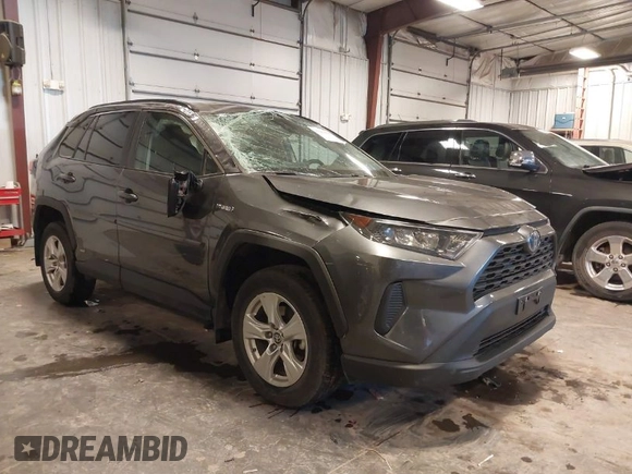 2021 Toyota RAV4 Hybrid LE with VIN 4T3LWRFV7MU043786, listed as a IAAI auction lot 41063021 with 60,430 mi miles. Bid and sale history available at carsss.com. Image 1.