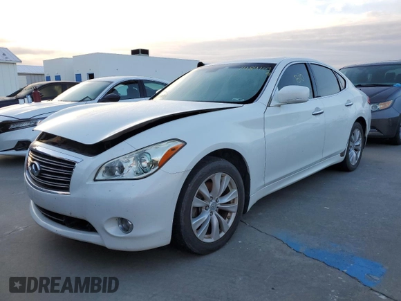 2011 Infiniti M with VIN JN1BY1AR9BM371628, listed as a Copart auction lot 74841034 with Not Provided miles and Salvage Title. Bid and sale history available at DreamBid. Image 1.