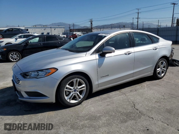 2018 Ford Fusion Hybrid S with VIN 3FA6P0UU7JR122848, listed as a Copart auction lot 46677155 with 75,932 mi miles and Salvage Title. Bid and sale history available at carsss.com. Image 1.