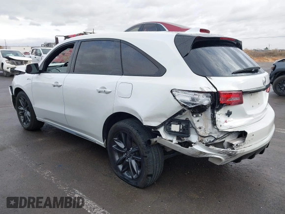 2020 Acura MDX w/Technology/A-Spec Pkg with VIN 5J8YD4H03LL012408, listed as a IAAI auction lot 41289353 with 46,535 mi miles. Bid and sale history available at carsss.com. Image 3.