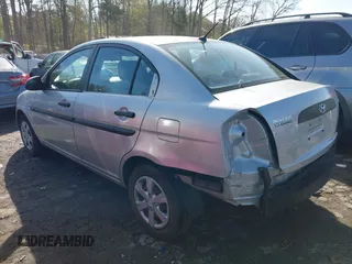 2009 Hyundai Accent Auto GLS with VIN KMHCM46C69U316790, listed as a IAAI auction lot 41883763 with 182,647 mi miles. Bid and sale history available at carsss.com. Image 3.
