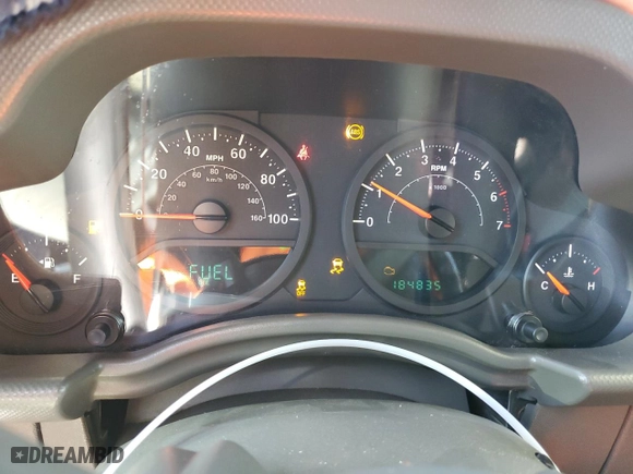 2008 Jeep Wrangler Unlimited X with VIN 1J4GA39138L603148, listed as a Copart auction lot 49305065 with 184,835 mi miles and Salvage Title. Bid and sale history available at carsss.com. Image 9.