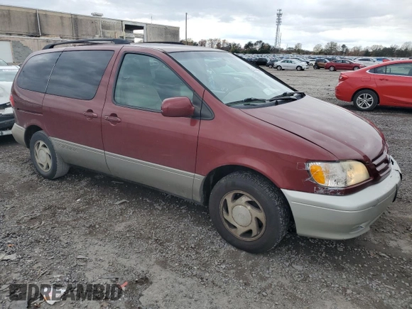 2002 Toyota Sienna LE with VIN 4T3ZF13C32U492992, listed as a Copart auction lot 81666964 with 209,215 mi miles and Salvage Title. Bid and sale history available at carsss.com. Image 4.