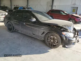 2017 Mercedes-Benz C 43 AMG with VIN 55SWF6EB7HU209463, listed as a Copart auction lot 87859325 with 99,801 mi miles and Salvage Title. Bid and sale history available at DreamBid. Image 4.