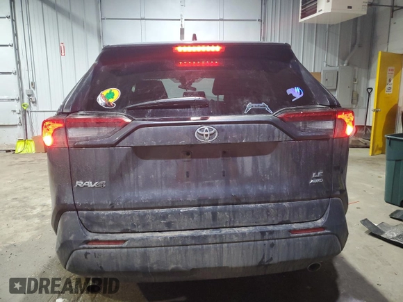 2024 Toyota RAV4 LE with VIN 2T3G1RFV1RC459115, listed as a Copart auction lot 45691045 with 0 mi miles and Salvage Title. Bid and sale history available at carsss.com. Image 6.