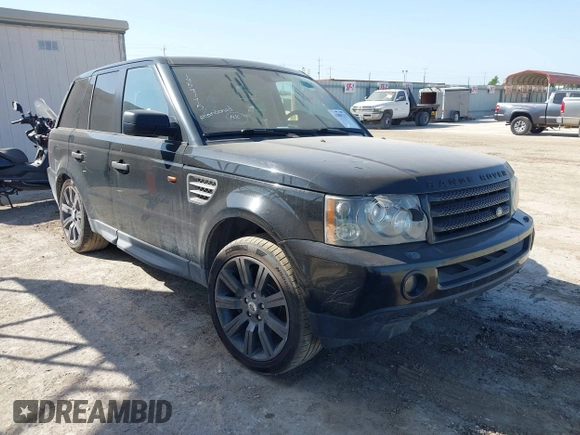 2008 Land Rover Range Rover Sport SC with VIN SALSH23458A139406, listed as a IAAI auction lot 42001525 with 120,392 mi miles and . Bid and sale history available at DreamBid. Image 1.