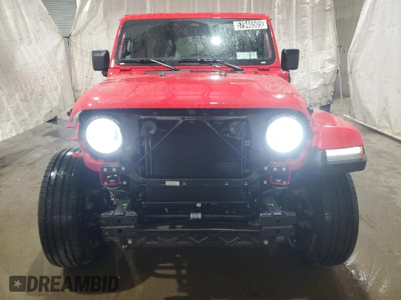 2025 Jeep Wrangler Sahara with VIN 1C4RJXP67SW577826, listed as a Copart auction lot 57946505 with 2,006 mi miles and Clean title. Bid and sale history available at DreamBid. Image 5.