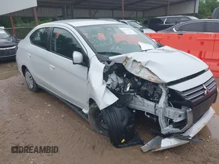 2024 Mitsubishi Mirage ES z VIN ML32FUFJ2RHF13785, wystawiony jako IAAI lot #42172271 z przebiegiem 5352 mil mil oraz . Historia ofert i sprzedaży dostępna na DreamBid. Obrazek 1.