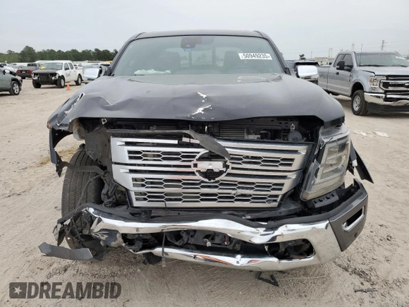 2023 Nissan Titan Platinum Reserve с VIN 1N6AA1ED5PN117960, выставлен на аукционе Copart как лот 50949235 с пробегом 19 754 миль миль и Списание • Salvage title. История ставок и продаж доступна на DreamBid. Изображение 5.