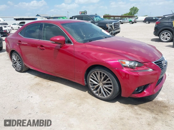 2015 Lexus IS 250 with VIN JTHBF1D2XF5077235, listed as a IAAI auction lot 42562762 with 104,674 mi miles and . Bid and sale history available at DreamBid. Image 1.