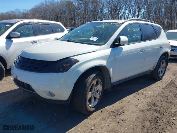2003 Nissan Murano SL with VIN JN8AZ08T03W120105, listed as a IAAI auction lot 41778803 with 999,999 mi miles. Bid and sale history available at carsss.com. Image 2.