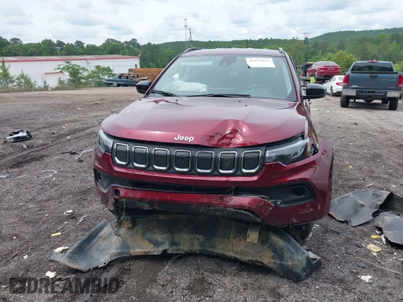 2022 Jeep Compass Latitude with VIN 3C4NJCBB9NT202123, listed as a IAAI auction lot 42234627 with 87,792 mi miles and . Bid and sale history available at DreamBid. Image 6.