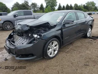 2014 Chevrolet Impala LT z VIN 2G1125S39E9265993, wystawiony jako Copart lot #57763595 z przebiegiem 181 209 mil mil oraz Szkoda całkowita • Salvage title. Historia ofert i sprzedaży dostępna na DreamBid. Obrazek 1.